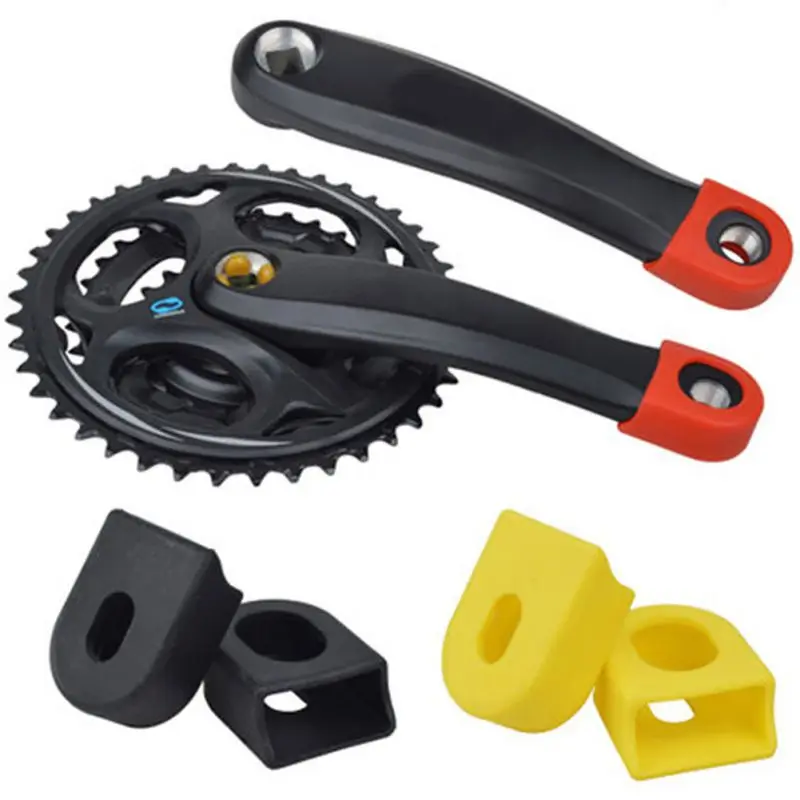 Новый 2 шт. рукоятка MTB горный велосипед Fixed Карбон Шестерня защитный чехол