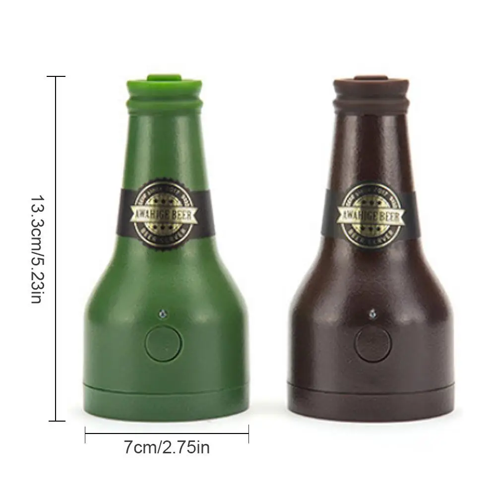Переносные пивные пузырьки формы бутылки Пенообразователь для напитков