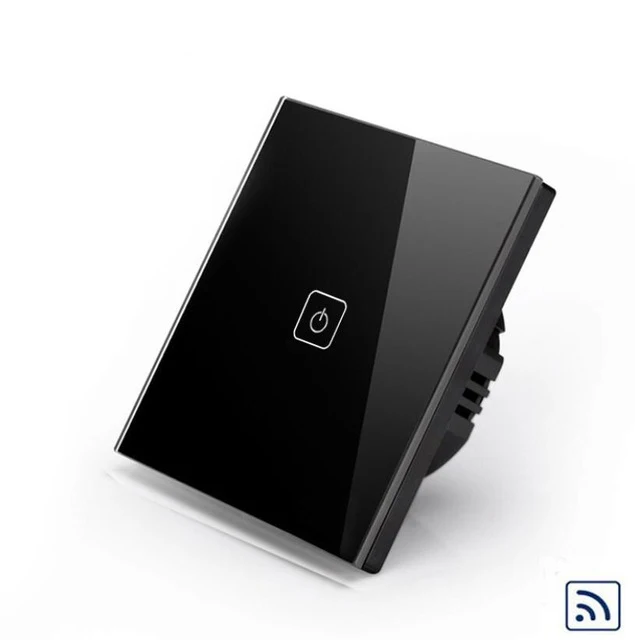 1 Gang Switch ЕС/Великобритания Стандартный 1/2/3 Беспроводной дистанционного Управление светильник переключатели, система автоматического управления "умный дом" RF433 дистанционного Управление настенный сенсорный переключатель - Цвет: 1 Gang Switch