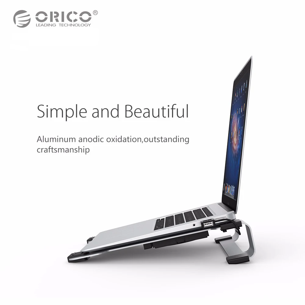 ORICO NA15 алюминиевый корпус охладителя для ноутбука для Apple MacBook металлический охлаждающий коврик охлаждающая подставка настольная повышающая