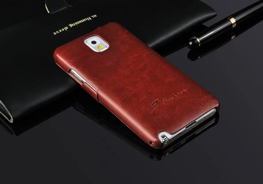 Классический чехол-книжка из 100% натуральной кожи для samsung Galaxy Note3