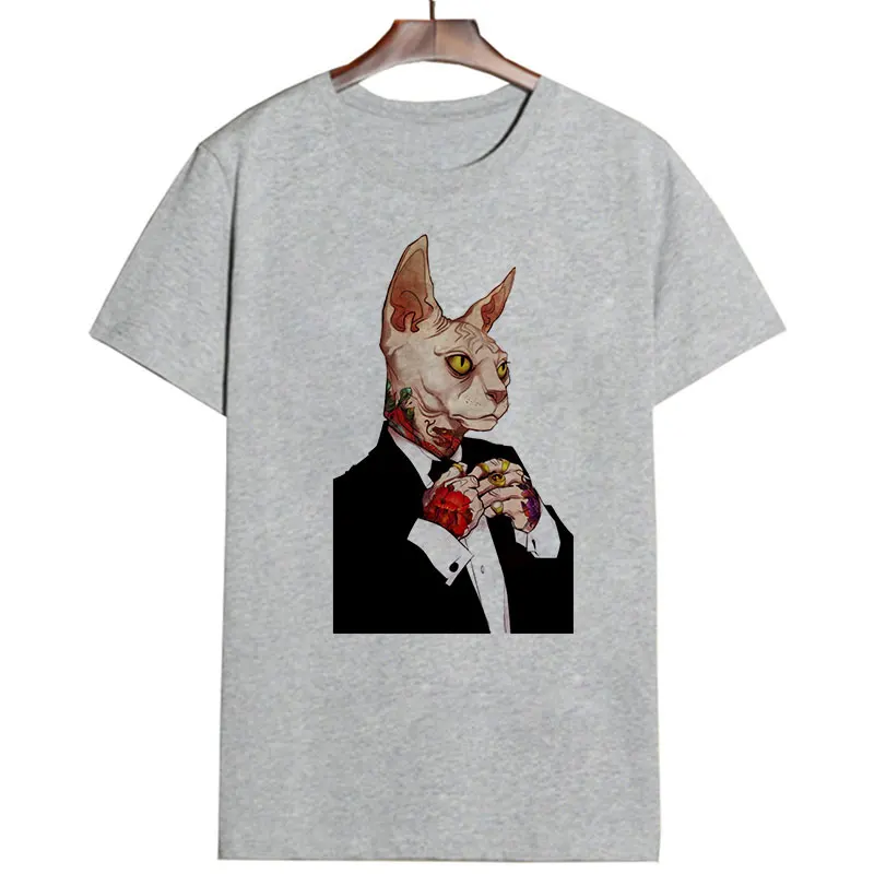 Модная рубашка с принтом животных женская одежда летняя футболка хипстерская