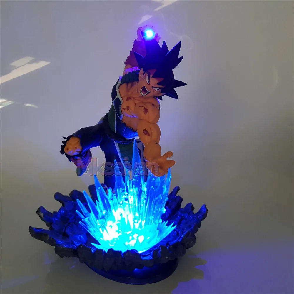 

Dragon Ball Z Battle Burdock Son Goku Father Action PVC Figures DIY Led Light Super Saiyan Burdock Power Model Toys Collectible