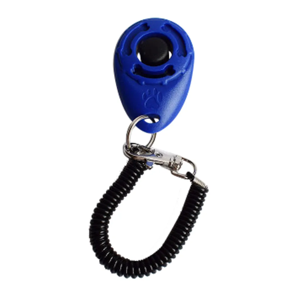 Blue 1 шт. ошейник для собак с защитой от потери новая пряжка для собак кликер тренировочный тренажер для собак - Цвет: Blue
