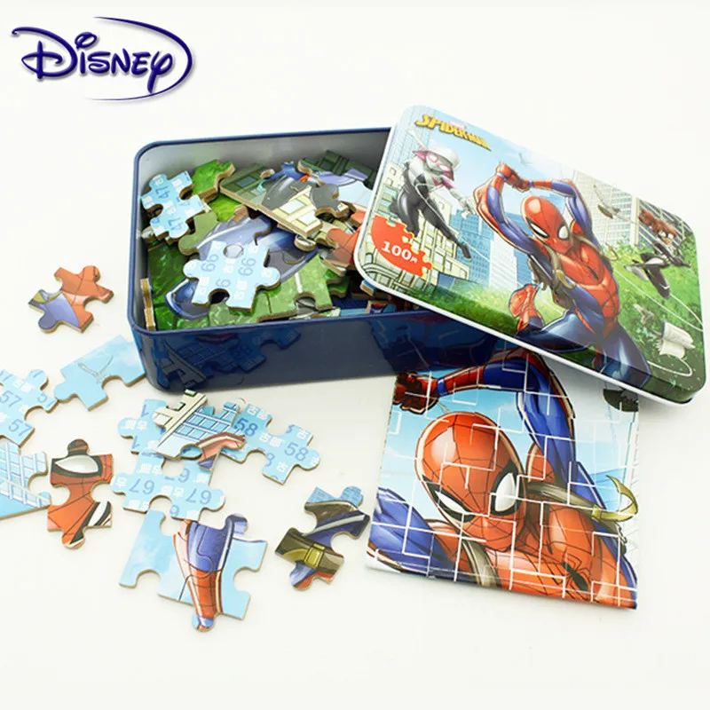 Disney 100 шт. с принтами &quotMarvel&quot &quotМстители&quot &quotЧеловек паук&quot автомобиль