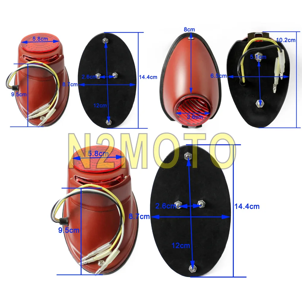 Переднее заднее крыло сидекар световой индикатор задние фонари тормоза номерной