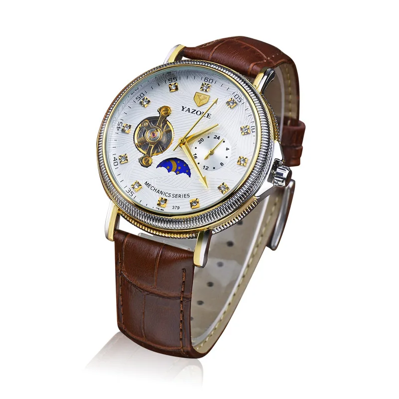 Automatic Watch 2020 Mens Watches Top Brand Luxury Yazole Men Fashion Unique Dress Designer Skeleton reloj hombre | Наручные часы