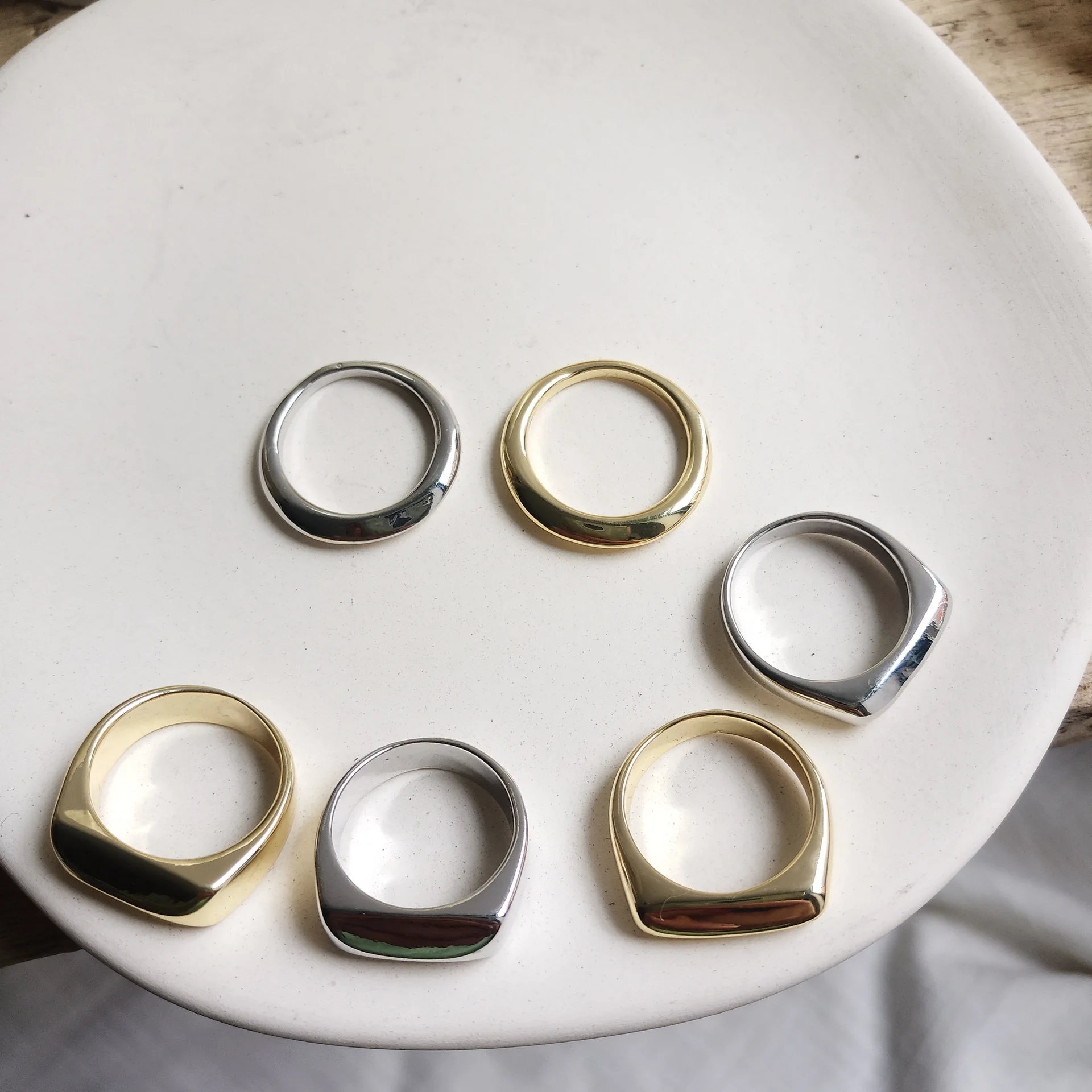 WTLTC 17 мм уникальные классические кольца для женщин в стиле стимпанк