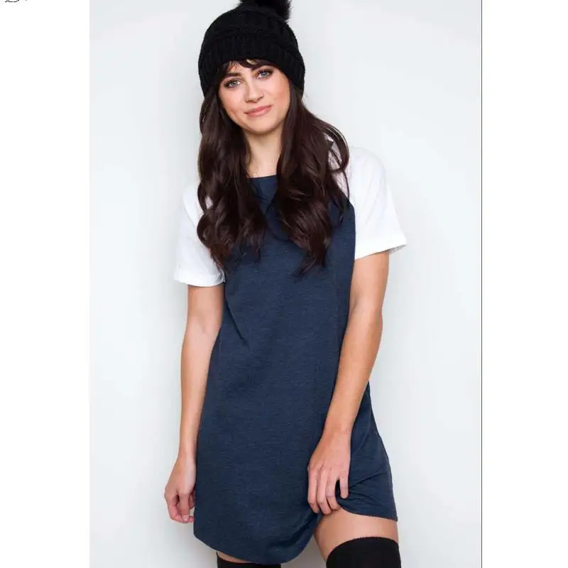 Новое весеннее женское платье vestidos цельное мини-платье с короткими рукавами и