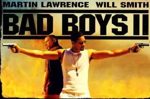 Фон для фильма BAD BOYS II Мартенс Лоуренс Уит Смитс Габриель Шелковый плакат