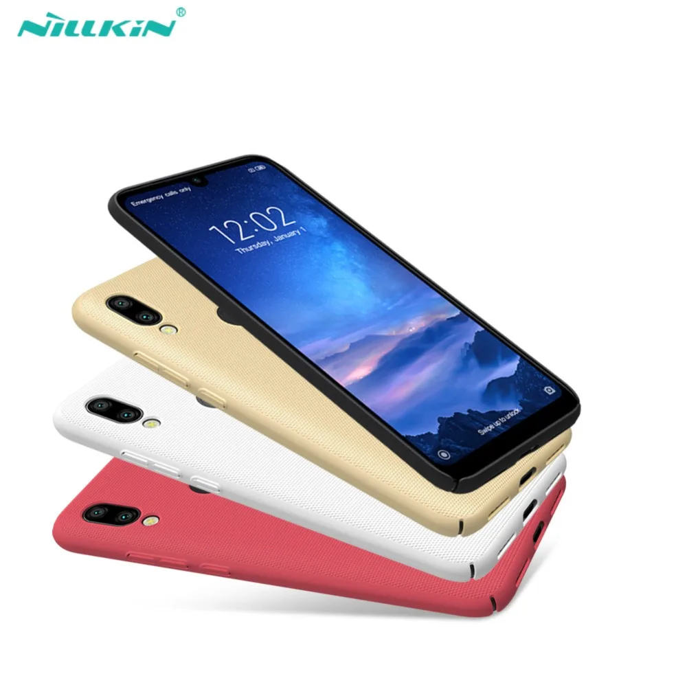 Для Xiaomi Redmi 7 Чехол 6,26 ''NILLKIN матовый ПК Жесткий Чехол на заднюю панель Подарочный держатель для телефона для Redmi 7 чехол для телефона