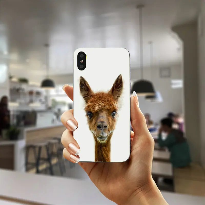 Горячая лама ламы альпаки Мягкий ТПУ чехол для телефона iphone X Case роскошный