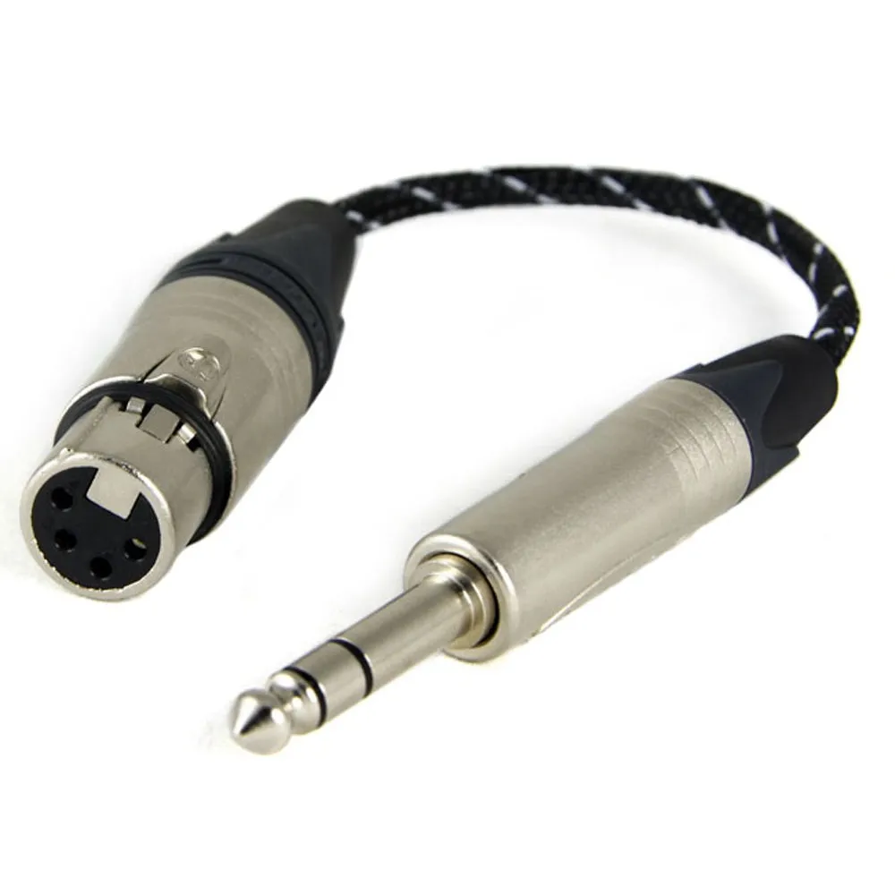 

ZY Cable ZY-006 PAILICCS CABLE Balance headphone adapter cable (4-pin XLR Female to 6.35 Male) cable