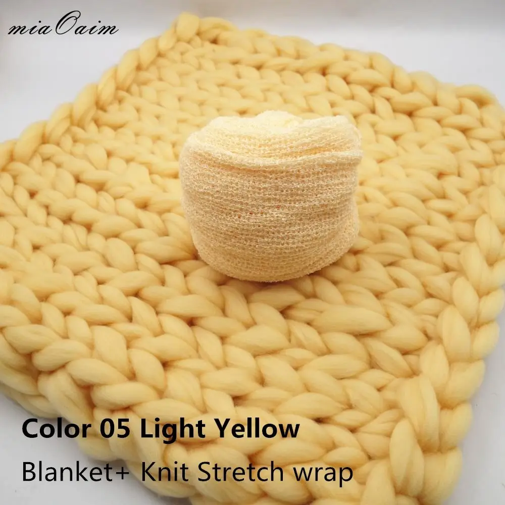 05 Blanket and Wrap Одеяло ручной работы+ кружевная ткань+ трикотажная стрейч-обертка полный комплект для новорожденных реквизит для фотосессии приемная корзина-одеяло наполнение - Цвет: 05 Blanket and Wrap