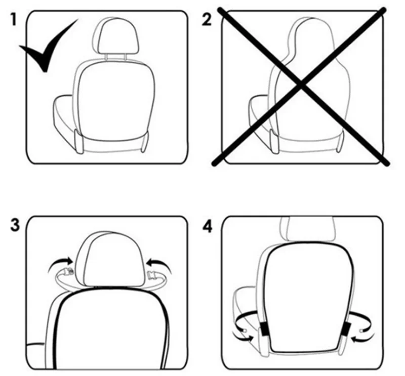 Защитный чехол на заднее сиденье автомобиля для Volkswagen VW Golf 4 6 7 GTI Tiguan Passat B5 B6 B7 CC Jetta