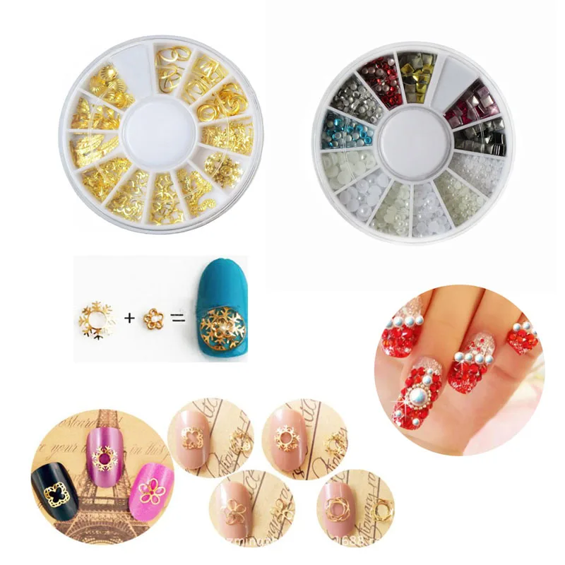 Bittb пилочки для ногтей с россыпью страз серебряного круглого формы 3D