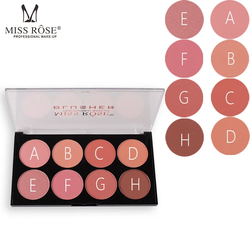 MISS ROSE 8 цветов румяна естественная фотолампа лосьон для нюдового макияжа крем