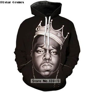color as the picture PLstar Cosmos новые модные толстовки с капюшоном Rapper 2pac Tupac/Biggie Small 3d принт толстовка с капюшоном для мужчин и женщин хип-хоп пуловер - Цвет: color as the picture