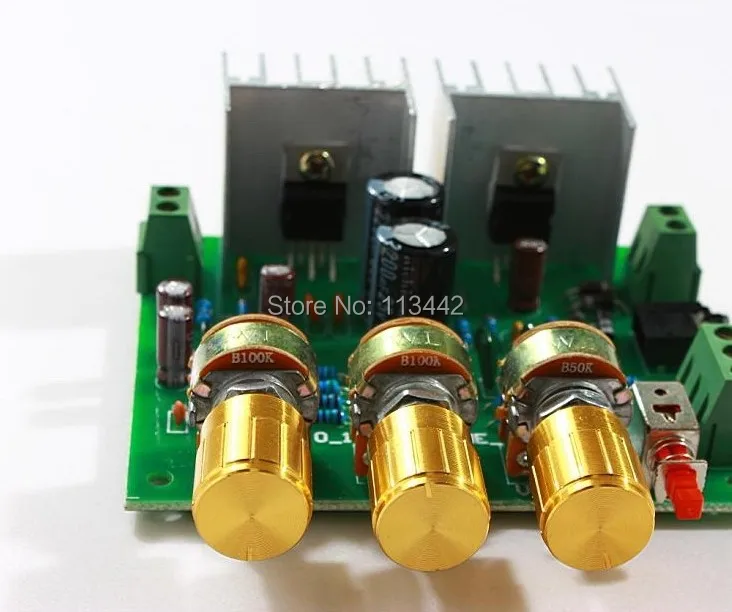 Топ-cofrld T W o канала 2.0 15 Вт + TDA2030A Hi-Fi стерео AMP lifier совета DIY Kit Горячая распродажа! |