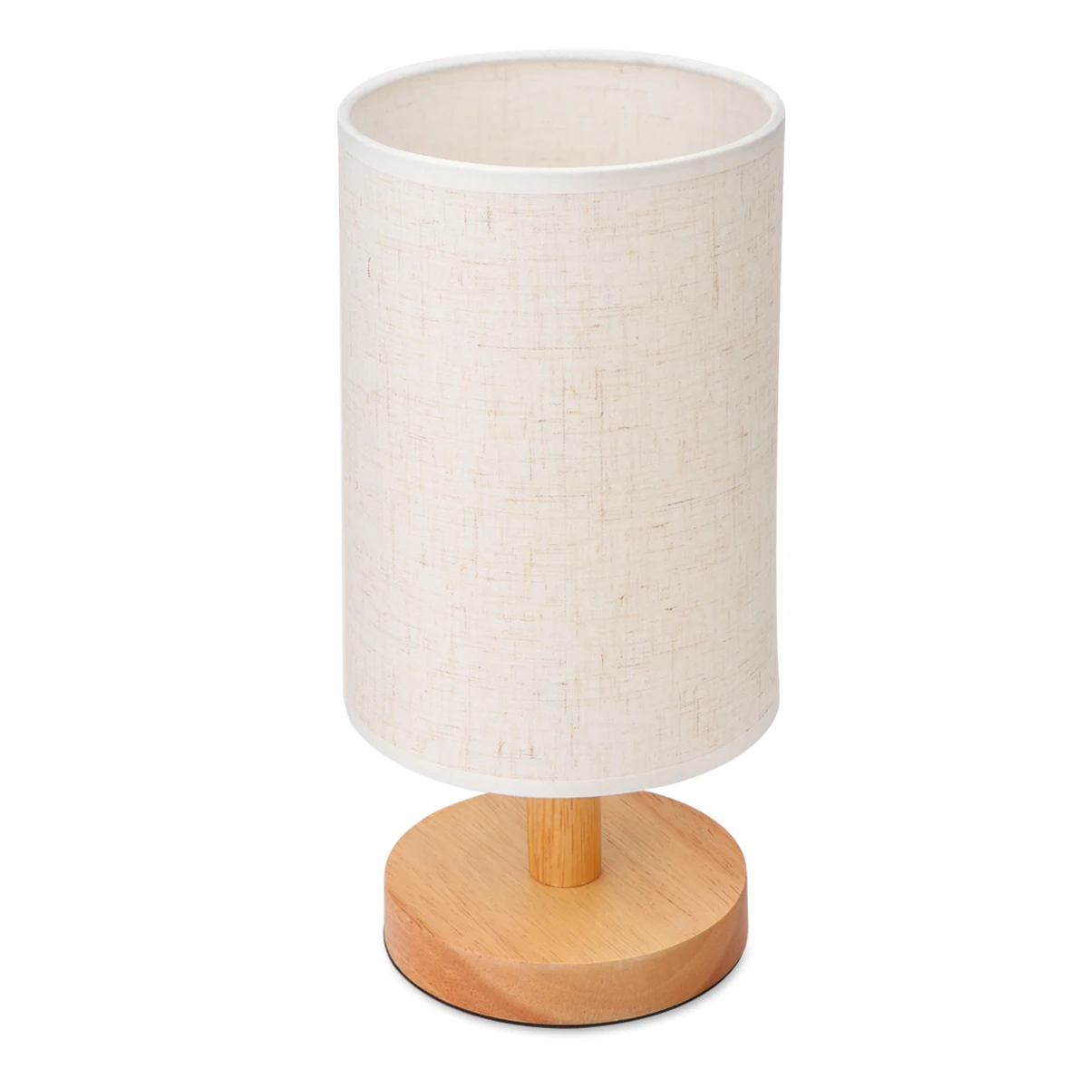 Table Lamp Настольная лампа с тканевым абажуром, сплошное деревянное основание E27 для Спальня Гостиная книжный шкаф кафе отеля(лампа не входит в комплект - Цвет абажура: Table Lamp
