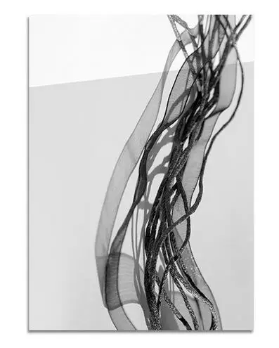 Оригинальная модная картина черно-белая с геометрическими глазами на холсте для