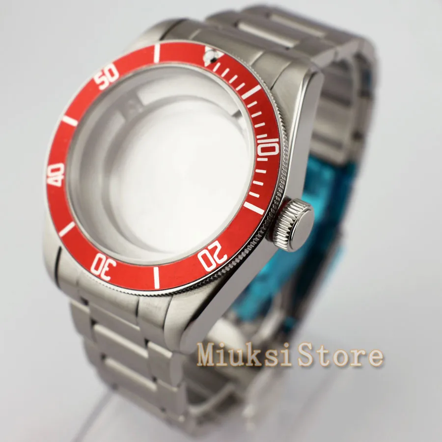 41 мм серебряные часы случае подходят часы Parnis Miyota 8205/8215/821A ETA 2836 Mingzhu DG 2813/3804