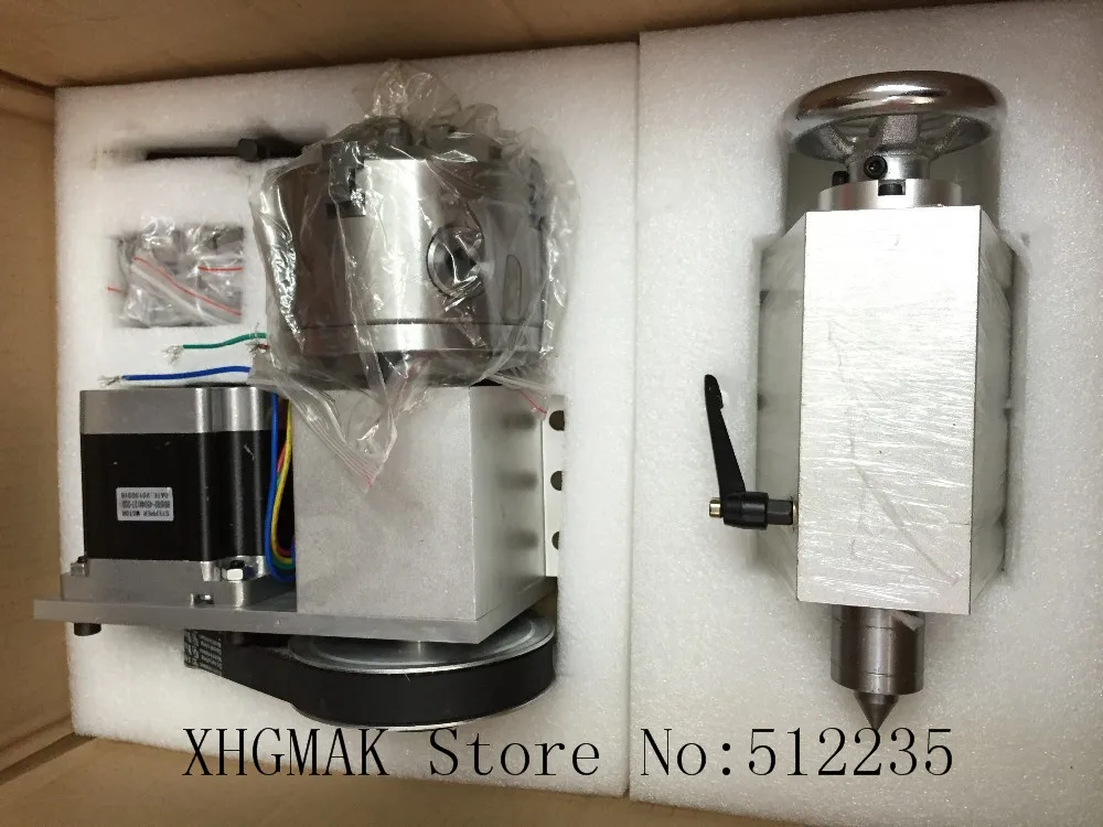 Лучшее качество Nema 34 шаговый двигатель (4:1) K12 100mm 4 кулачковый патрон 100 мм CNC я ось A