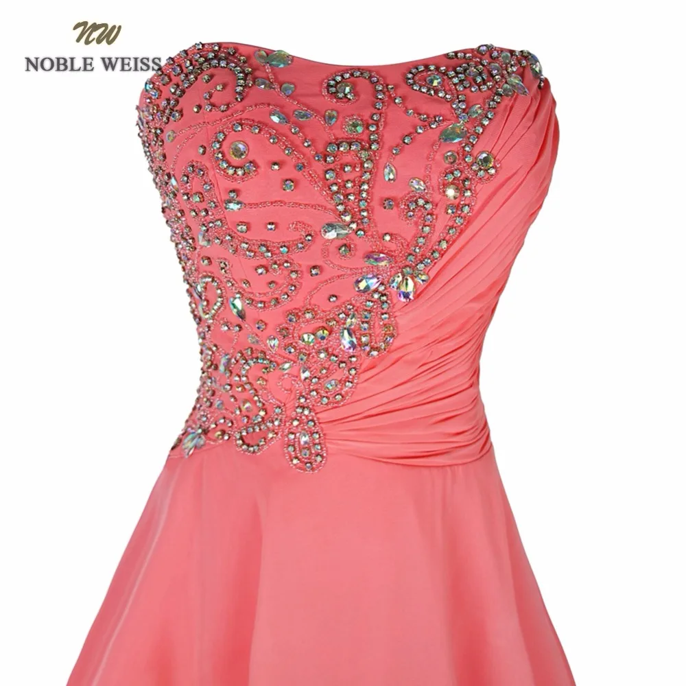 NOBLE WEISS/платье кораллового цвета vestido de festa Платье для дебютанта formatura curto Платья