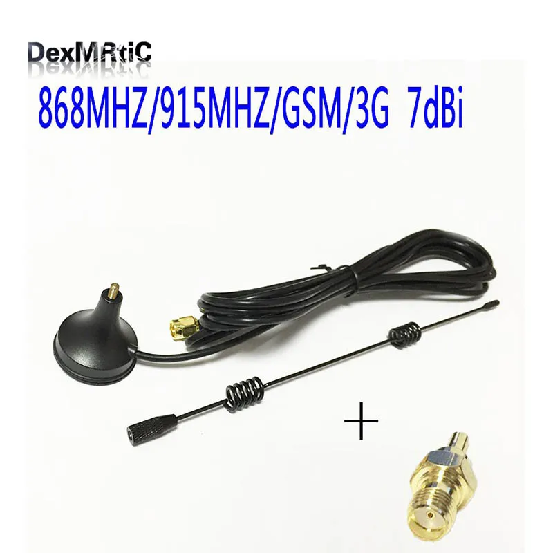 

868MHZ/915MHZ/GSM antenna small sucker 7dbi aerial 3meters SMA male + SMA female RF connector straight HUAWEI modem