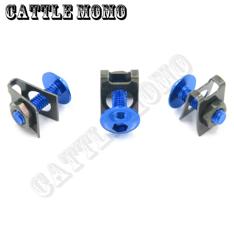 10 шт./лот корпус обтекателя Болты крепежные зажимы набор винтов двигатель Sportbike M6