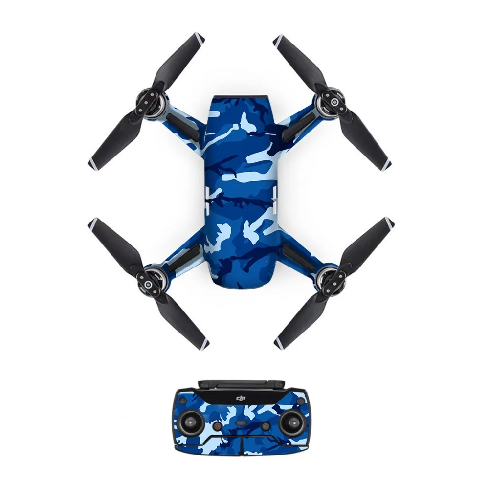 Камуфляж DJI Mavic Spark стикер s батарея наклейка пульт дистанционного управления кожи