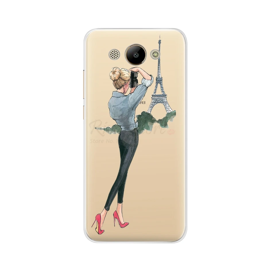 Мягкий чехол из ТПУ для Huawei Y3, силиконовый чехол для телефона, задняя крышка для Huawei Y3 /Y5 lite CRO-U00 CRO-L22 U00, чехол - Цвет: Светло-зеленый
