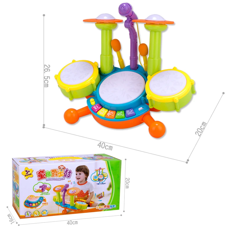 Детские игрушки Музыкальный барабан набор детский Джазовый Комплект