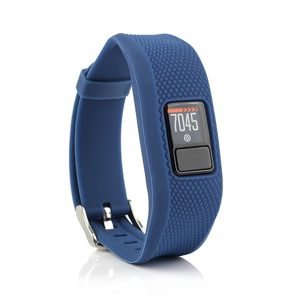 Dark blue Honecumi ремешки для умных часов для Garmin Vivofit 3 и для Garmin JR Kids силиконовый ремешок для браслета сменный аксессуар - Цвет: Dark blue