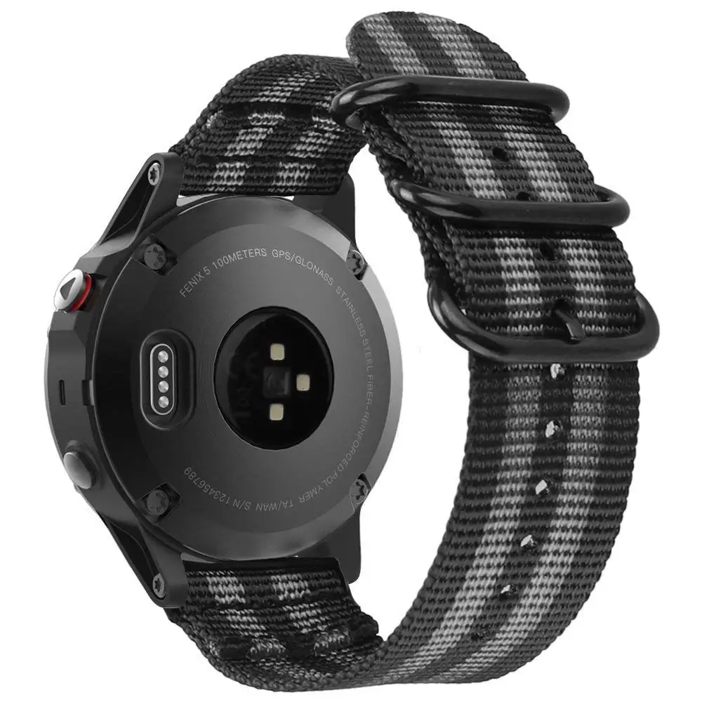 GXV 22 мм Премиум нейлоновый ремешок Nato 3 кольца ремешок для часов Garmin Fenix 6/6 Pro/Fenix 5/5 Plus/Forerunner 935/945 с инструментами - Цвет: Multicolour