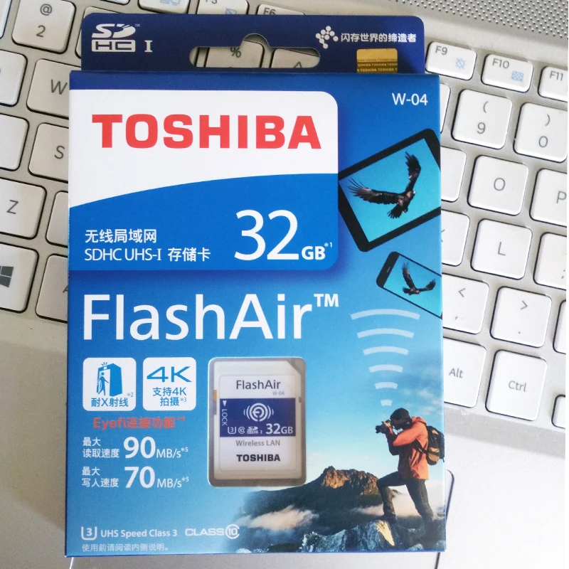 Карта памяти TOSHIBA Wi Fi 16 ГБ 32 64 W 04 sd карта FlashAir Class10 флеш камера для загрузки фото и