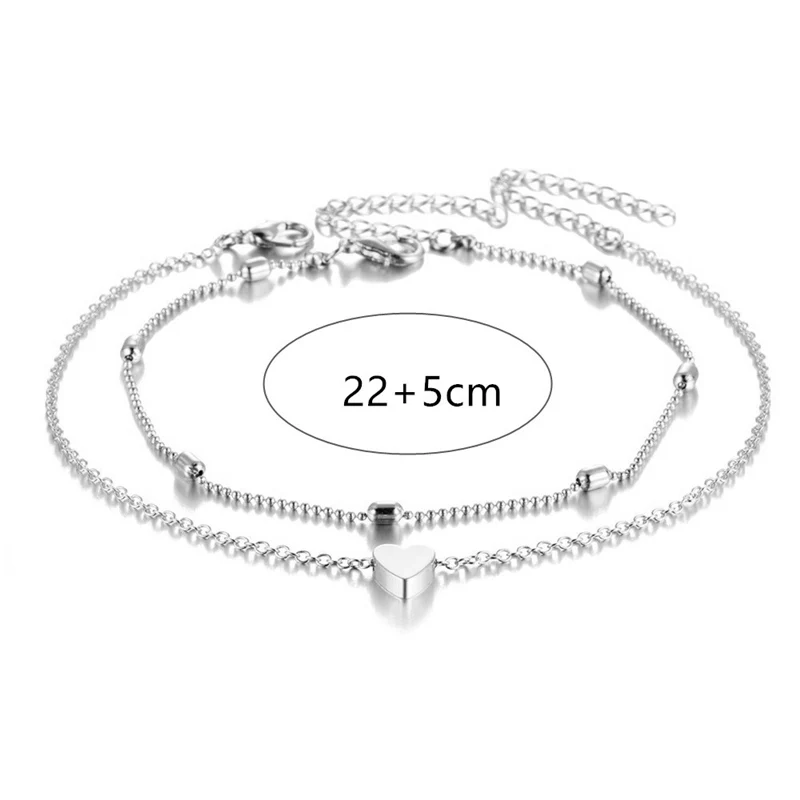 SILVER Простые женские браслеты на босую ногу, вязаные крючком сандалии, ювелирные изделия для ног, новые браслеты на ногу, браслеты на лодыжки для женщин, цепочка на ногу - Окраска металла: SILVER