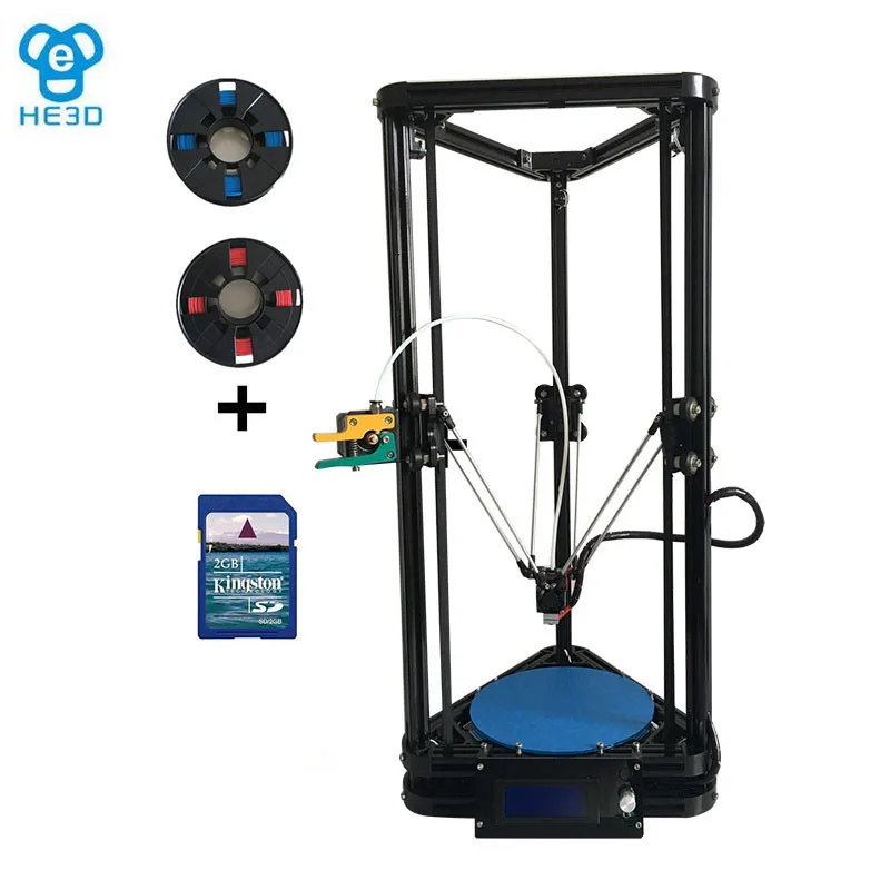 HE3D K200 delta 3d принтер DIY kit одиночное сопло autoleveling-Поддержка нескольких материалов
