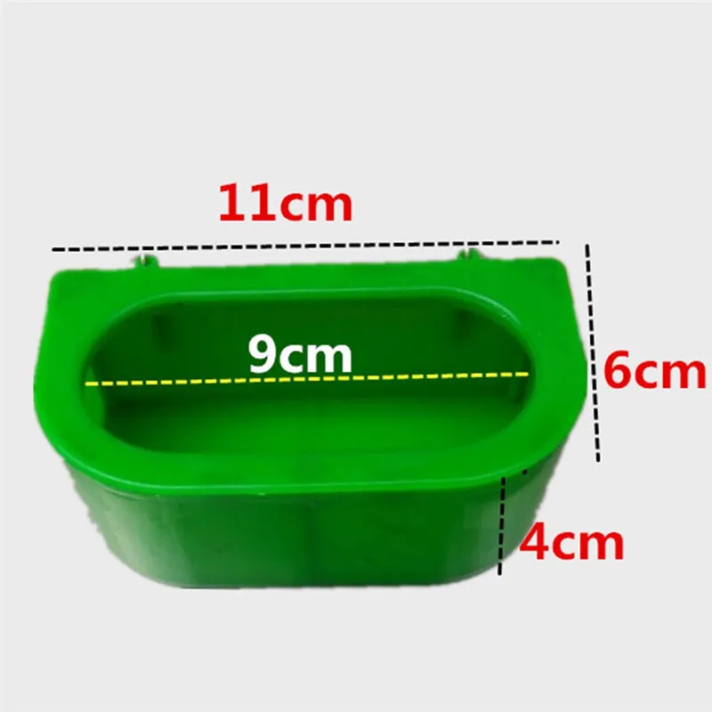 Imixlot зеленая пластиковая корыта для птиц питье попугая еда чаша кормления