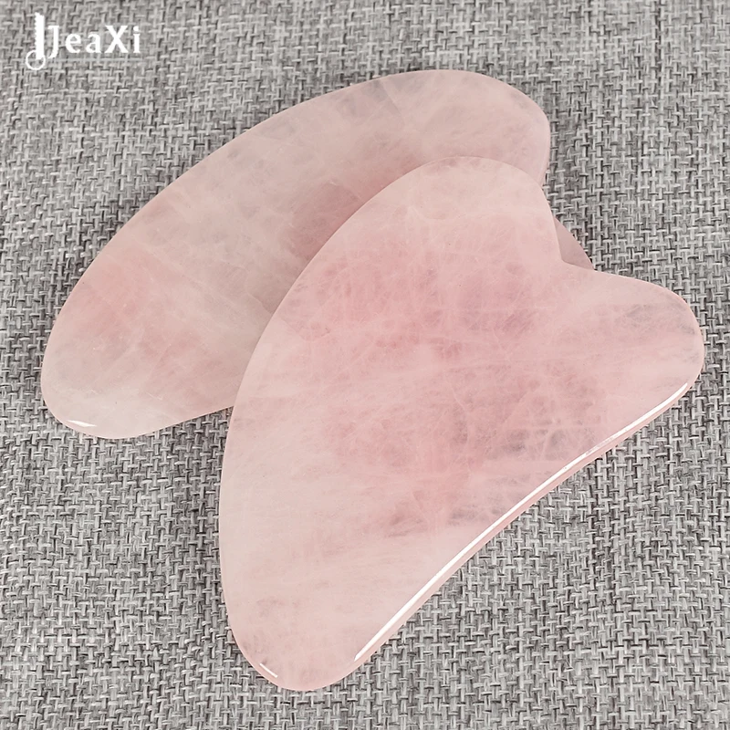 Китайский традиционный инструмент Gua Sha для лица, забота о здоровье, натуральный розовый кварц, спа иглоукалывание, выскабливание, массаж, исцеление, макияж