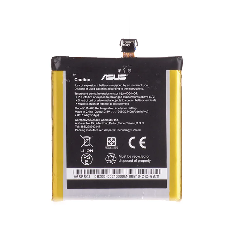 Оригинал Аккумулятор для ASUS Padfone 2 PadFone2 A68 C11-A68 / C11A68 C11 2140mAh 8.13Wh | Мобильные телефоны