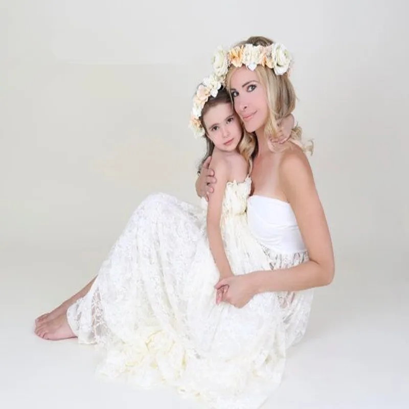 MODENGYUNMA Материнство Фотография реквизит платье макси для беременных кружевное