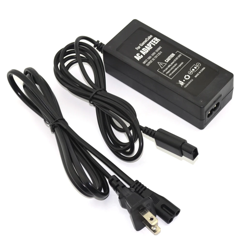 

US /EU/UK/AU Plug AC Adapter 100-240 power supply Adapter for Gamecube for N-G-C console with power cable