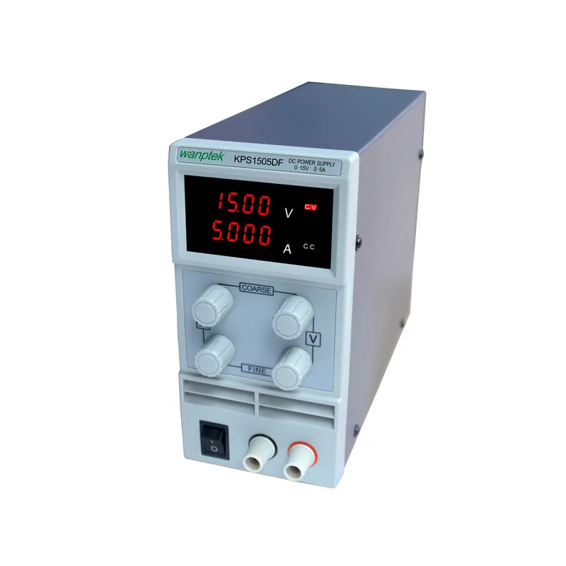 Высокое качество KPS1505DF 15V5A 110 V-230 V 0,1 V/0.001A ЕС светодиодный цифровой Регулируемый переключатель DC источник питания mA дисплей