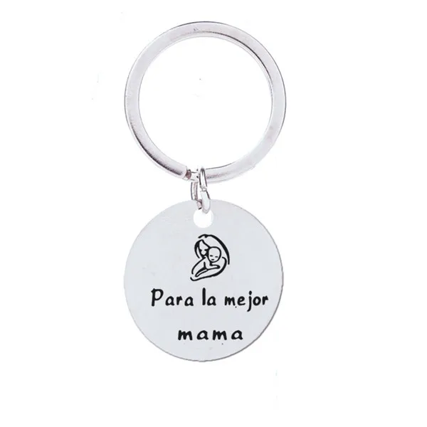 Подарок ко дню матери para la mejor mama брелок из нержавеющей стали автомобиль llavero
