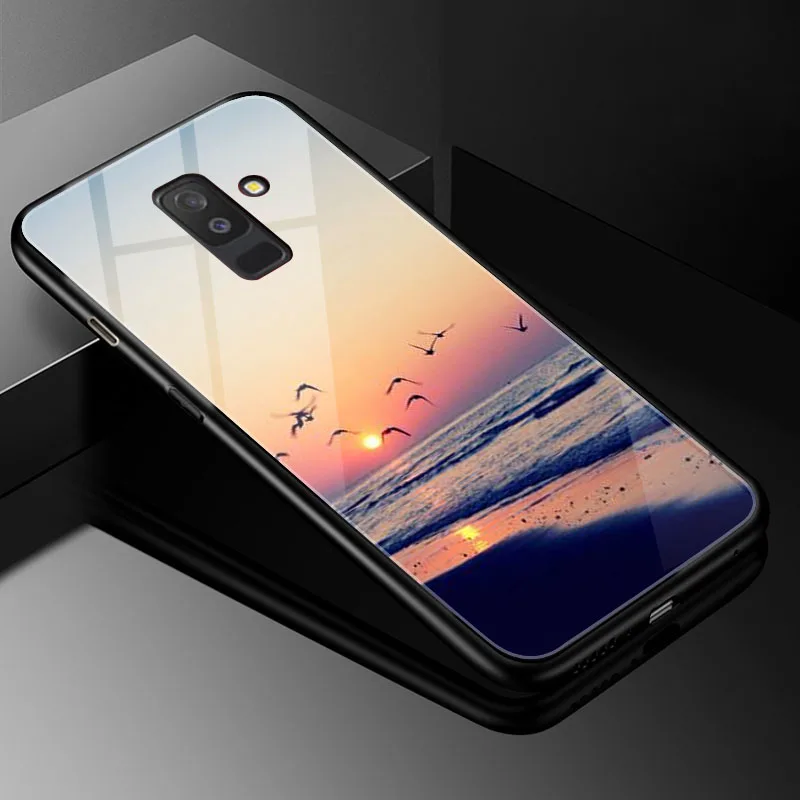 DIY фото настроить чехол для телефона Coque samsung Galaxy J2 PRO закаленное стекло крышка для samsung Galaxy J3 J4 J6 J7 J8