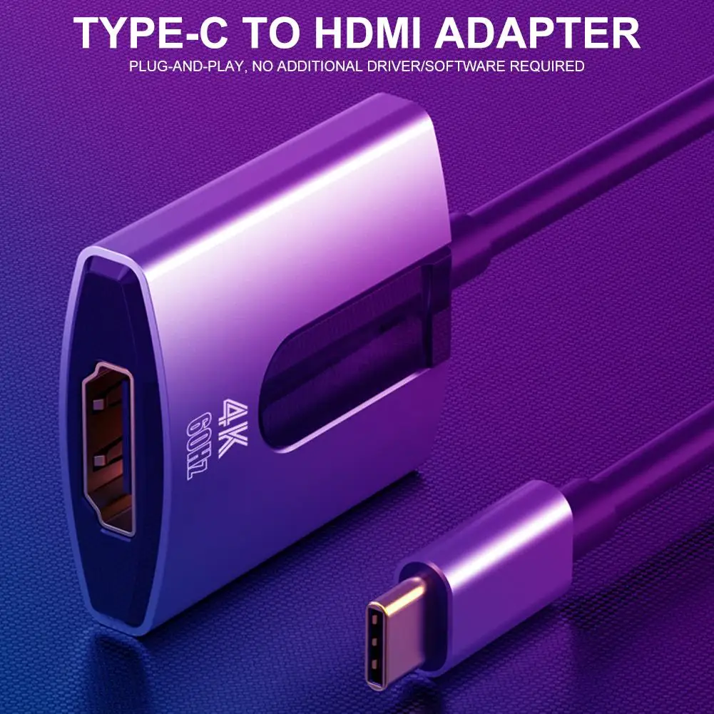Адаптер USB C HDMI для MacBook Pro 2018 2017 Air IPad Samsung Galaxy S10 S9 Surface Book 2|Кабели VGA| |