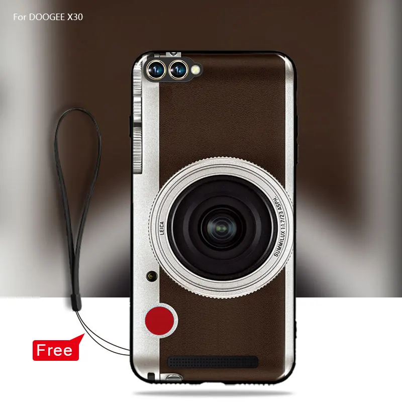 For DOOGEE X30 Case Cover 3D printing Retro Camera Cassette Tapes Coque soft silicone TPU phone Anti-knock( |