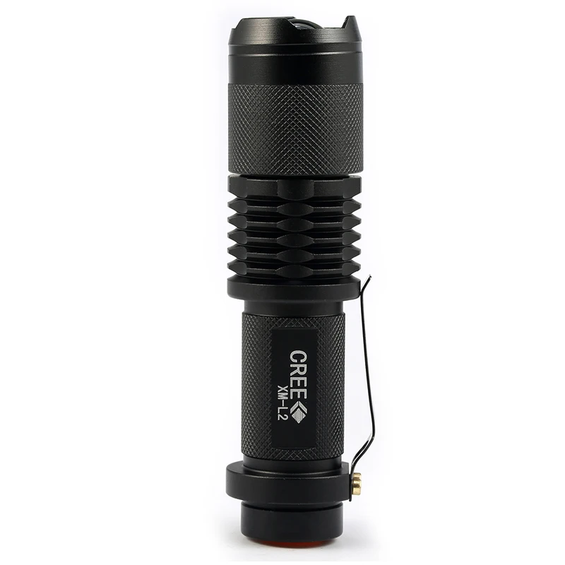 Cree xm-l2 3500lm led lanterna 5-modes регулируемый фонарик водонепроницаемый с 1*18650 5000 мАч