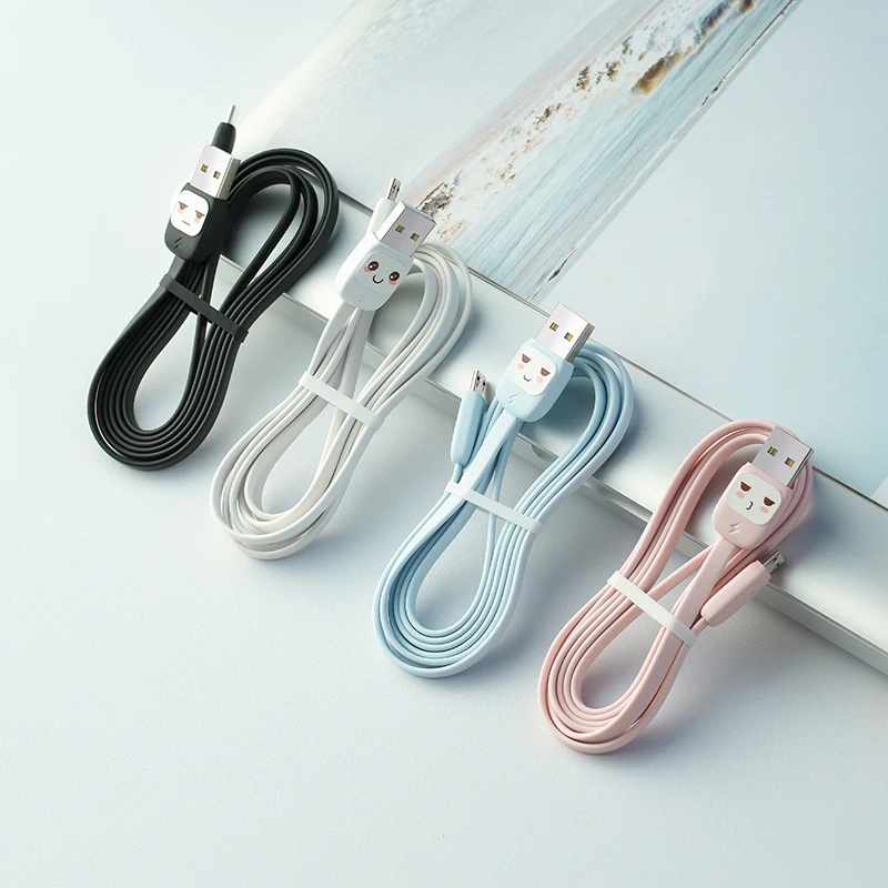 USAMS Candy мультипликационный Micro USB кабель 2A Быстрая зарядка для передачи данных Samsung